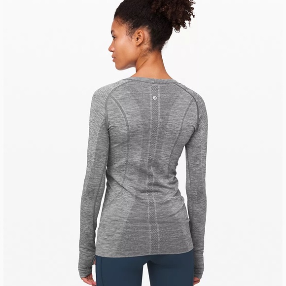 Lululemon Swiftly Tech LS Crew * Slate/White - Picture 5 of 6